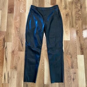Faux leather trouser pants size large